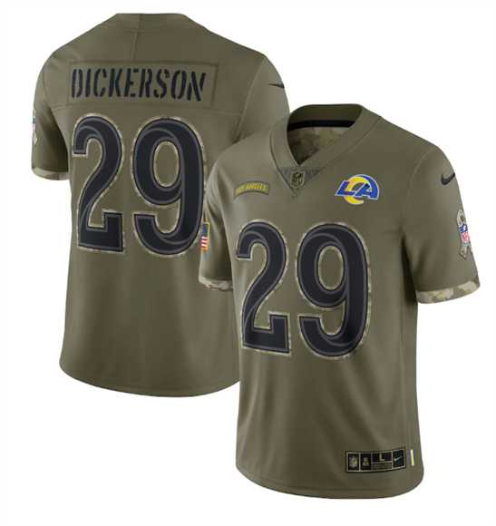 Men's Los Angeles Rams #29 Eric Dickerson 2022 Olive Salute To Service Limited Stitched Jersey,We sell and wholesale Men's Los Angeles Rams #29 Eric Dickerson 2022 Olive Salute To Service Limited Stitched Jersey on line form chian!